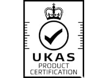 UKAS Accreditation Symbol - black on white - Product Certification